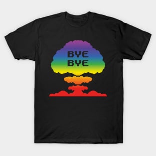 Mushroom Cloud (rainbow, pixellated) T-Shirt